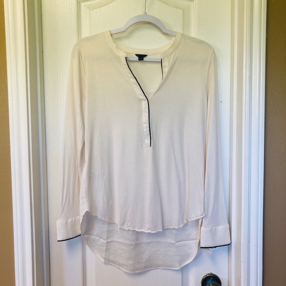 Ann Taylor - White long sleeve blouse - Picture 1 of 6